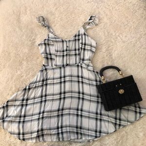 NEVER WORN black and white plaid dress